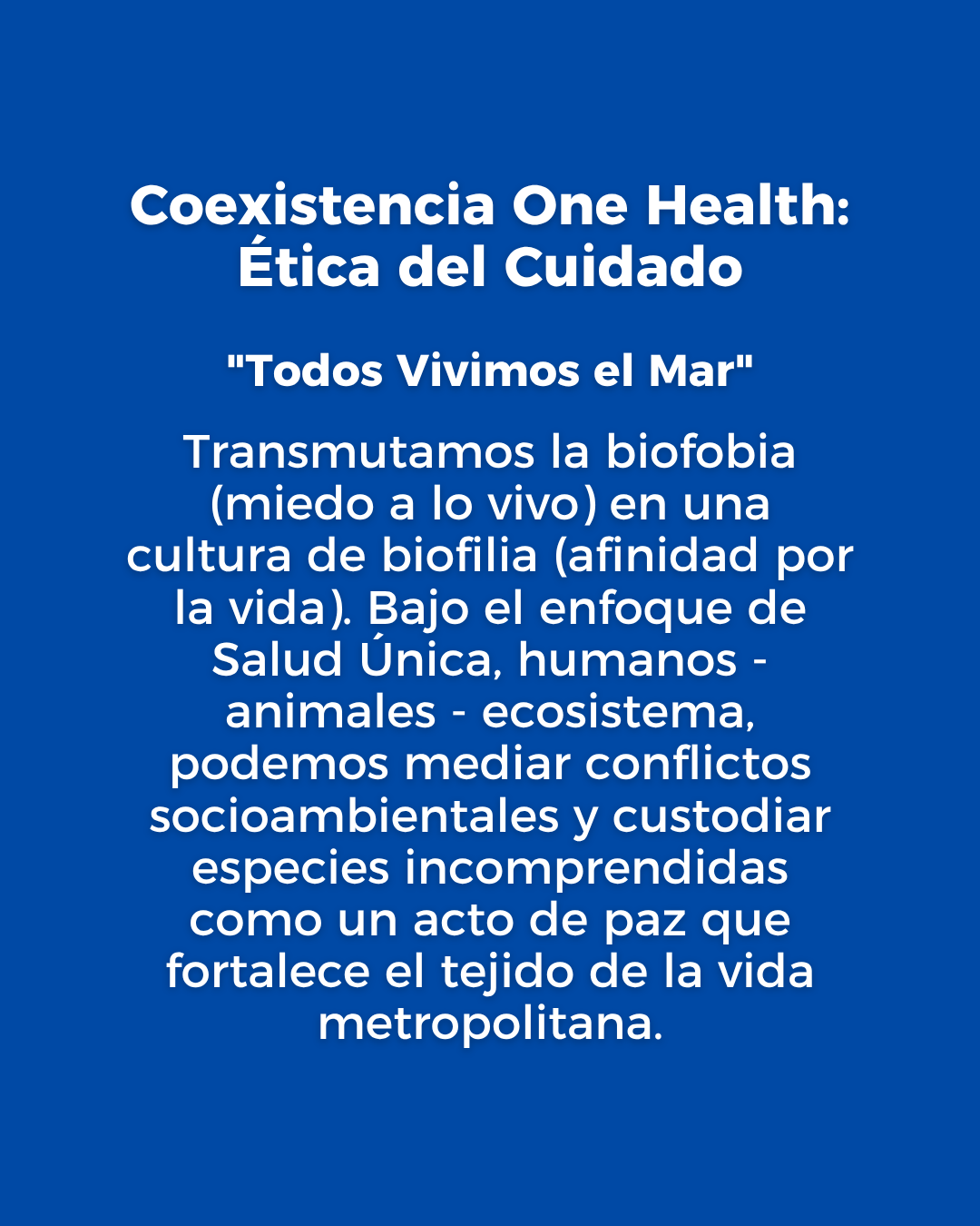 Coexistencia One Health
